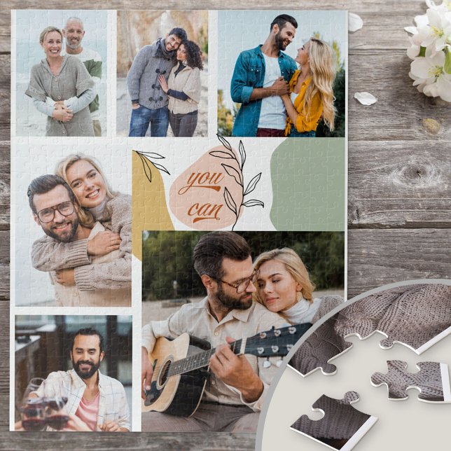 Inspirational You Can 6 Photo Personalized Jigsaw Puzzle (Creator Uploaded)