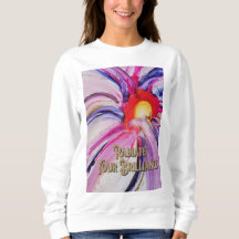 Inspirationnel, Fait main, Peint, Sweatshirt