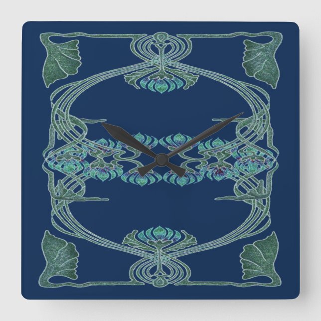 Inspirations Art Nouveau I, Horloge murale (Recto)