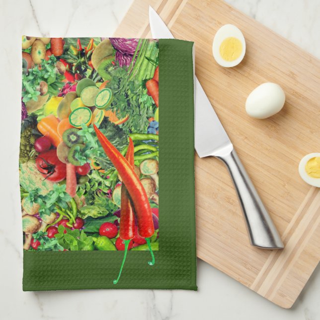 Inspirations végétales Serviettes de cuisine (Quart Plié)