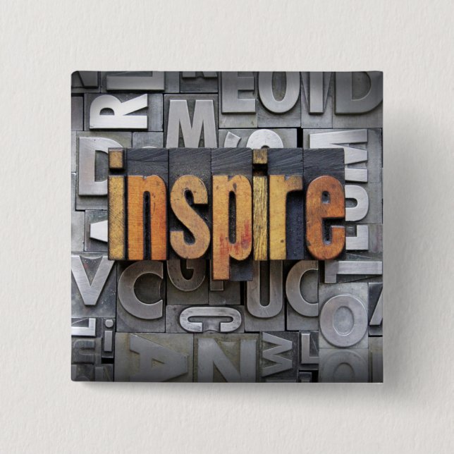 Inspire 2 Inch Square Button (Front)