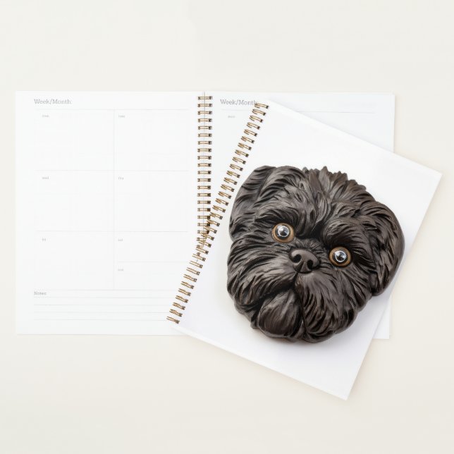 Inspiré 3D d'Affenpinscher (Devant avec enveloppe)