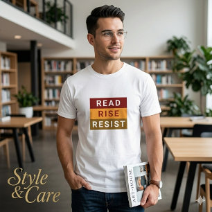 Inspire Action Read Rise Resist Tee for Men