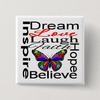 Inspire Collage 2 Inch Square Button