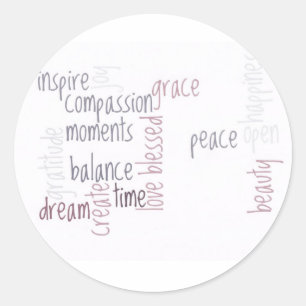 Inspire Compassion Classic Round Sticker