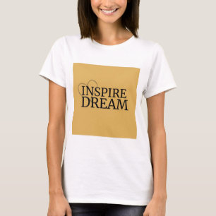 Inspire Dream Logo Tee Minimal Heart Design