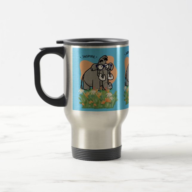 inspire elephant travel mug (Left)