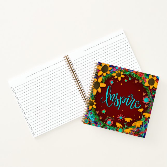 Inspire Fun Inspirivity One Word Spiral Notebook (Inside)