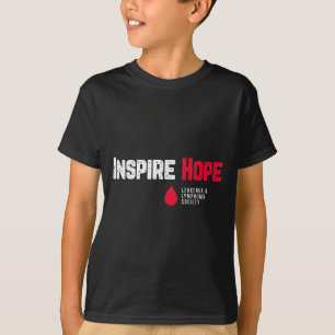 Inspire Hope Leukaemia And Lymphoma Society Blood T-Shirt