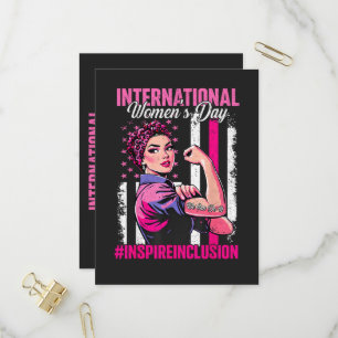 Inspire Inclusion 8 March International Invitation Postcard