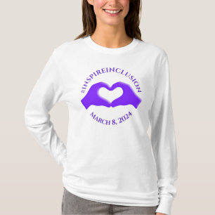 Inspire Inclusion Hashtag March 8 Women's Day 2024 T-Shirt