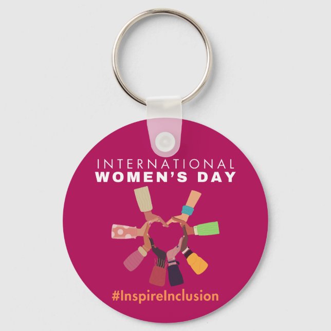 Inspire Inclusion International Women's Day Keychain (Front)