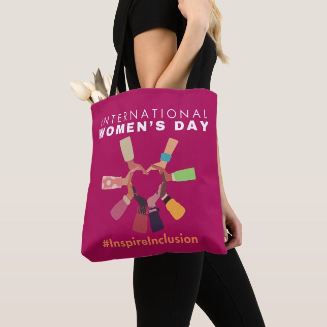 Inspire Inclusion International Women's Day Tote Bag (Close Up)