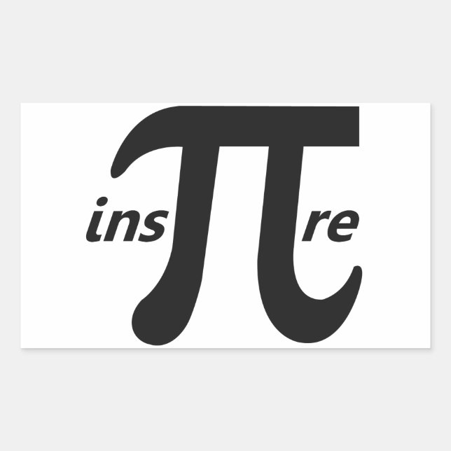 Inspire Inspirational Pi Symbol Sticker (Front)