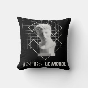 Inspire le Monde – Modern Aesthetic Art Design Throw Pillow
