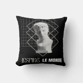 Inspire le Monde – Modern Aesthetic Art Design Throw Pillow