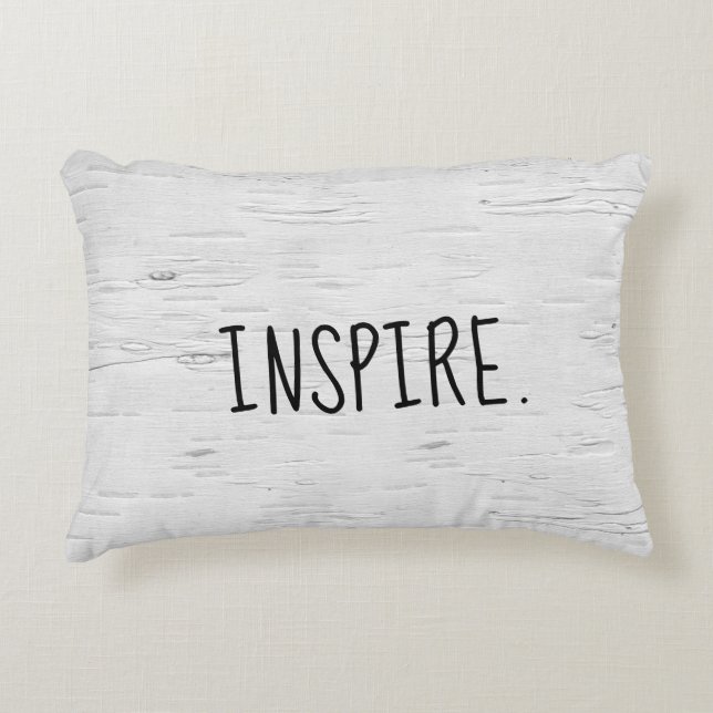INSPIRE Le Texte Sur Le Coussin D'Accentuation De  (Devant)