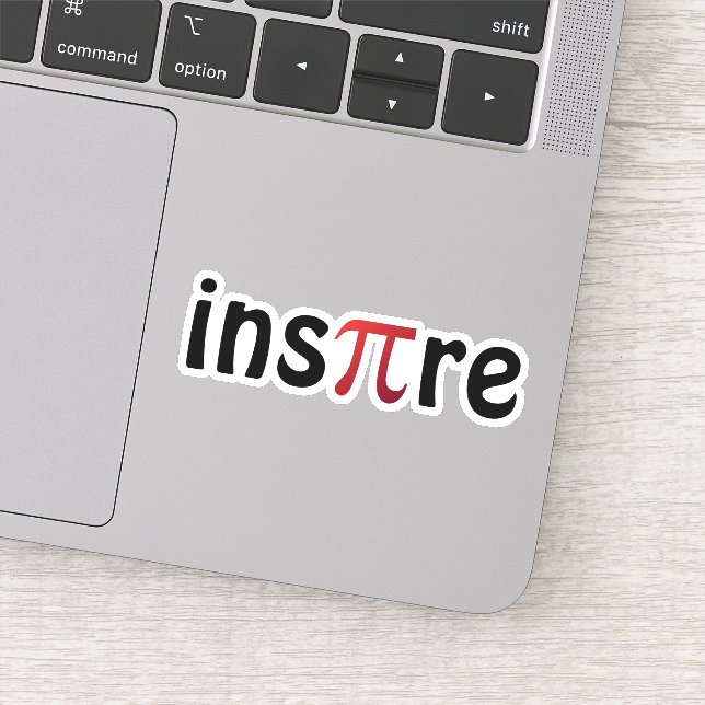 Inspire Math Geek Black Red Pi Day (Detail)