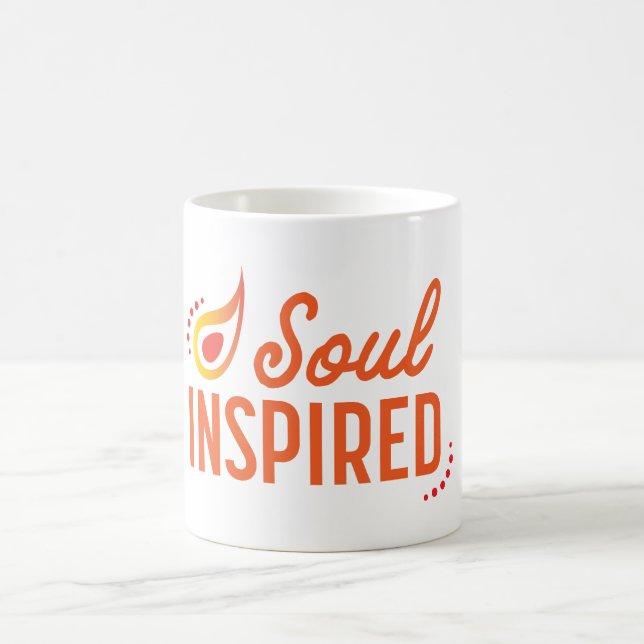 "Inspiré par l'âme" Paisley Flame Mug (Centre)