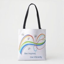 Inspiré par les abeilles, Live Vibrant | Sac fourr