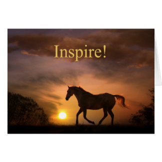 Inspire!  Part of a Fine Art Horse Note Card Colle