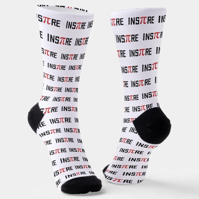 InsPire Pi day | Happy Pi day Math Gifts Socks (Angled)