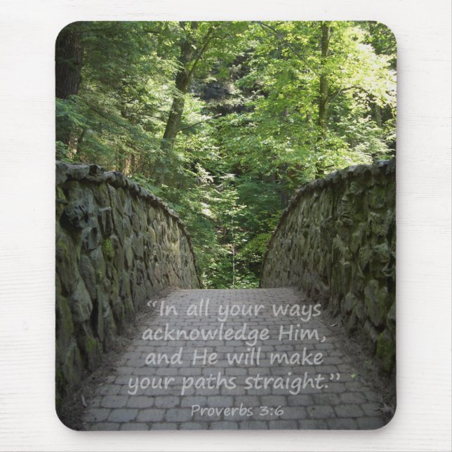 Inspiré (Prov. 3 : 6) tapis de souris (Devant)