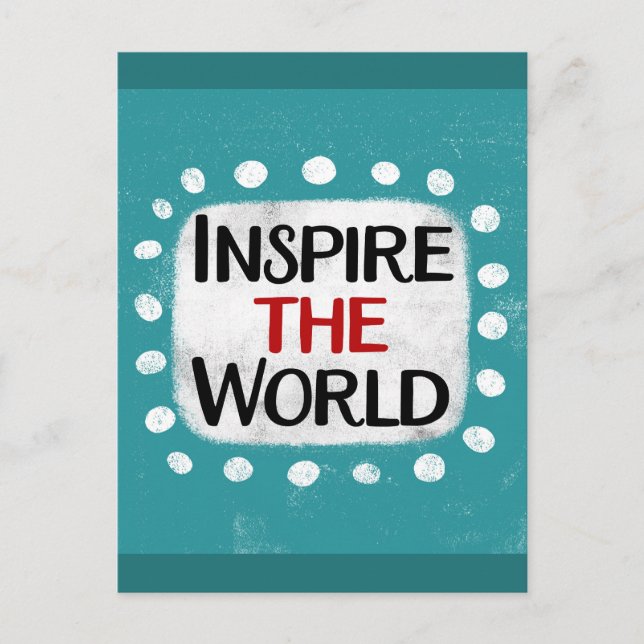 Inspire The World Postcard (Front)