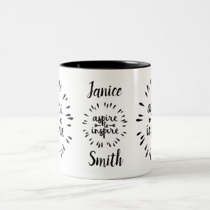 Inspire To Aspire Personalized Custom  Mug