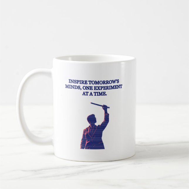 Inspire Tomorrow's Minds Science Teacher Design Coffee Mug (Left)