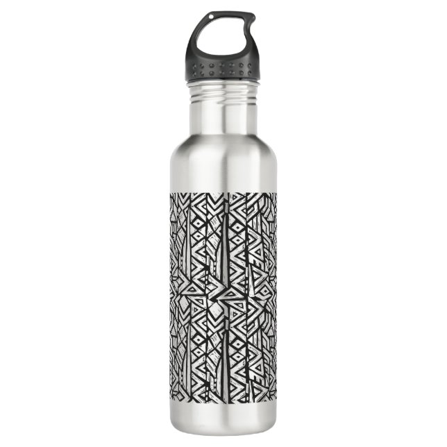 Inspired Artsy Tribal Pattern 710 Ml Water Bottle (Front)