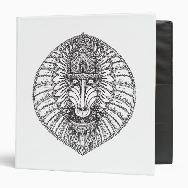 Inspired Baboon Face Binder (Front/Inside)