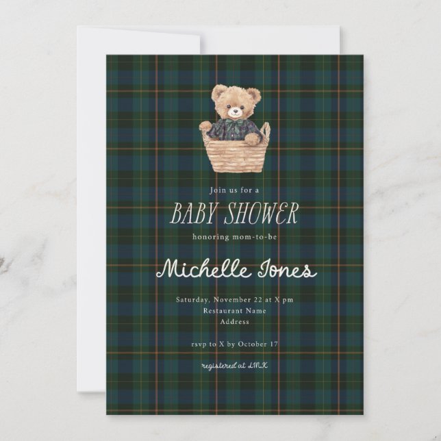 Inspired Baby Shower Invitation (Devant)