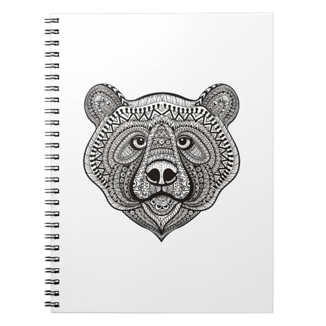 Inspired Bear Face Notebook (Front)