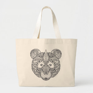 Inspired Bear Large Tote Bag