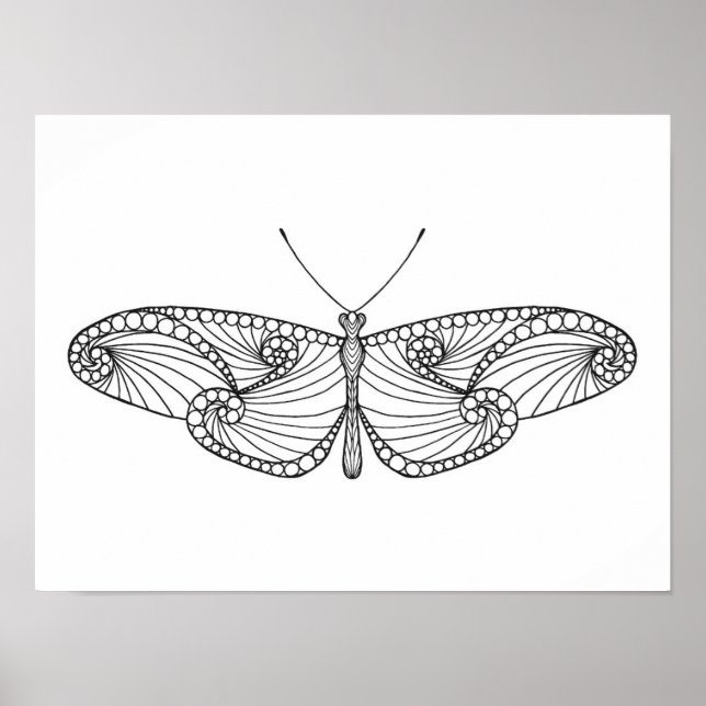 Inspired Butterfly Art 2 Poster (Front)