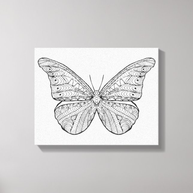 Inspired Butterfly Canvas Print (Front)