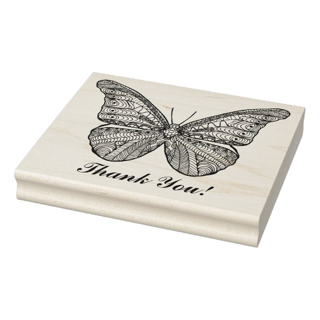 Inspired Butterfly Rubber Stamp (Stamp)