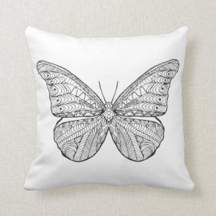 Inspired Butterfly Throw Pillow