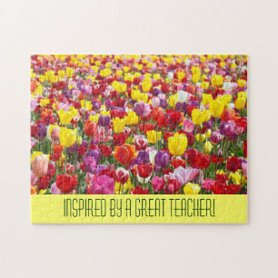 Inspired by a Great Teacher puzzles Tulip Flowers