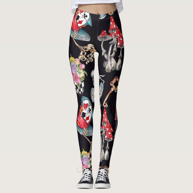Inspired By Alice In Wonderland Leggings (Front)