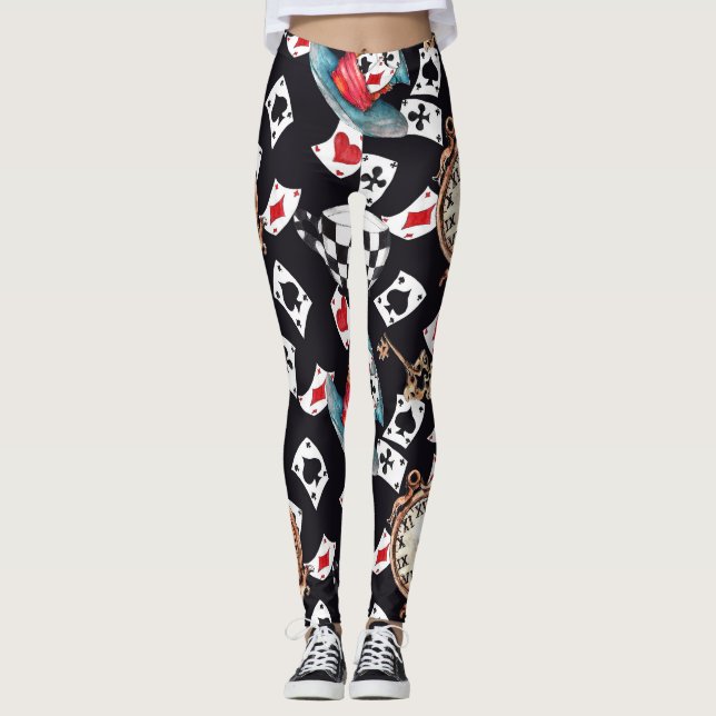 Inspired By Alice In Wonderland Leggings (Front)
