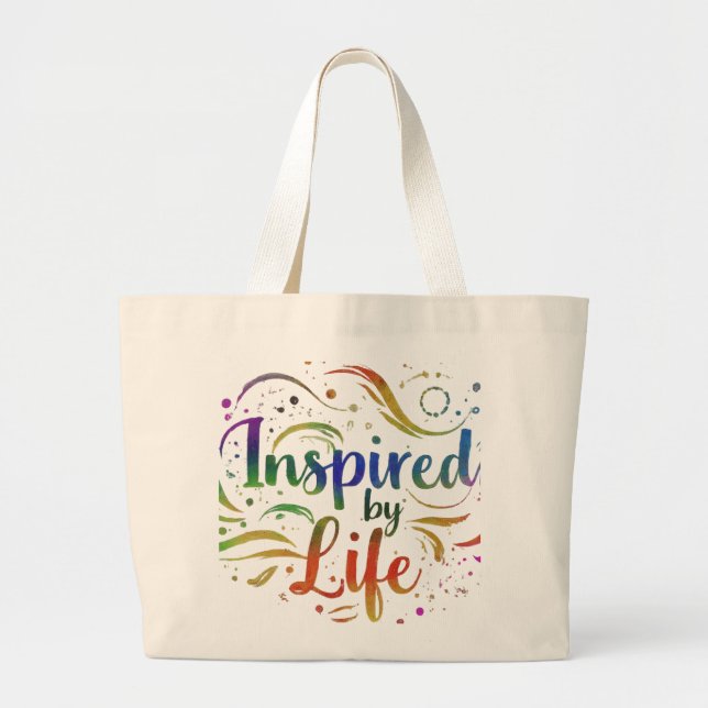 Inspired by Life – Jumbo Tote Bag (Front)