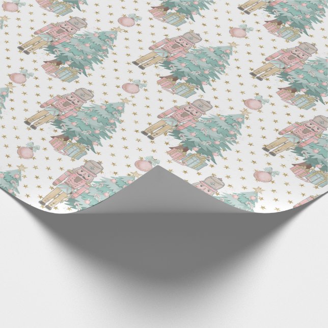 Inspired By Nutcracker Christmas Wrapping Paper (Corner)