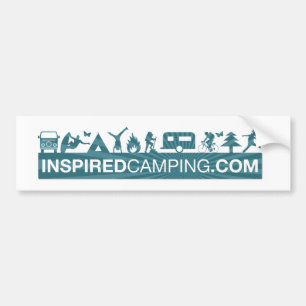 Inspired Camping Bumper Sticker