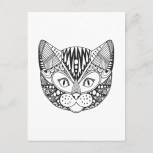 Inspired Cat Postcard