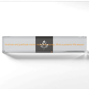 Inspired Desk Nameplate