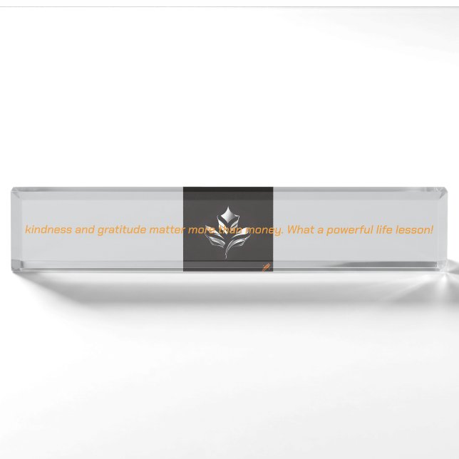 Inspired Desk Nameplate (Front)