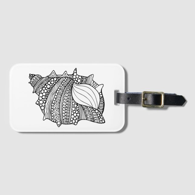 Inspired Doodle Luggage Tag (Front Horizontal)