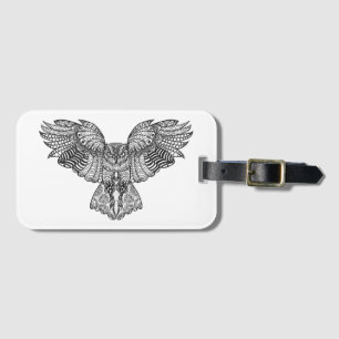 Inspired Eagle Owl Luggage Tag